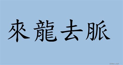 來龍去|來龍去脈 [正文]